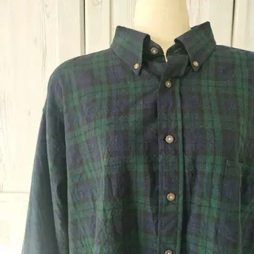 SIR PENDLETON 버튼 다운 셔츠 울 100%