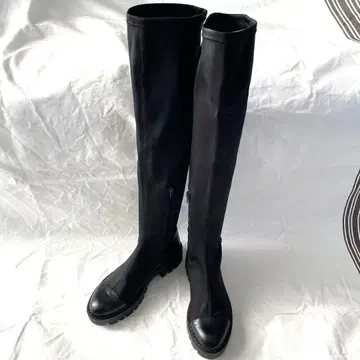 ZARA 니하이 부츠 트랙 밑창 사이드 지퍼 24.0~24.5cm