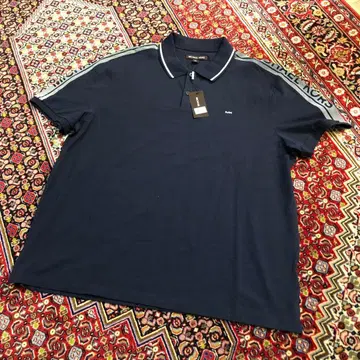 MICHAEL KORS 네이비 피케 셔츠 XXL