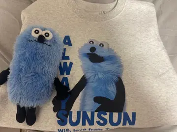 헤비 웨이트 맨투맨 풀오버 파우치 퍼펫 순순 GU