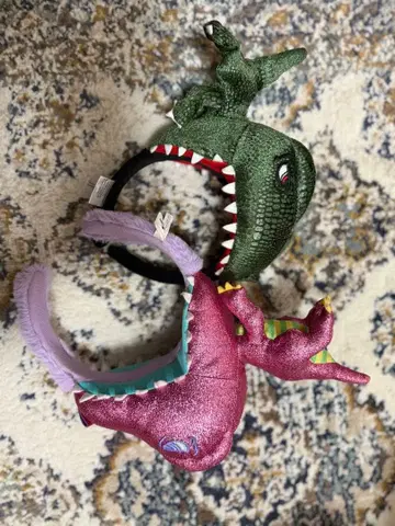 USJ 공룡 디자인 머리띠 2개 세트