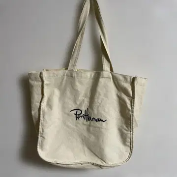 Ron Herman 로고 크림색 토트백