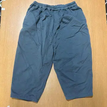 다크 그레이 캐주얼 팬츠 허리밴딩