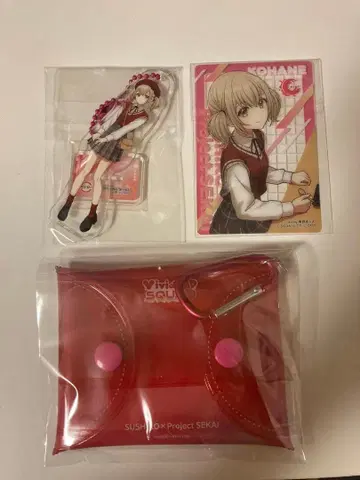 아즈사와 코하네 스시로 콜라보 멀티 파우치 클리어 카드