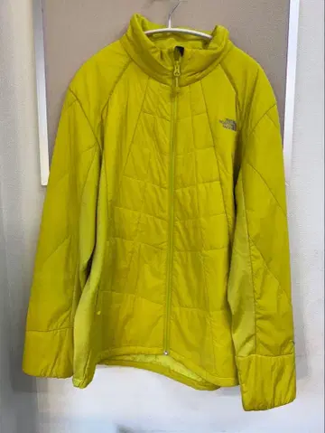 라임 그린 다운 자켓