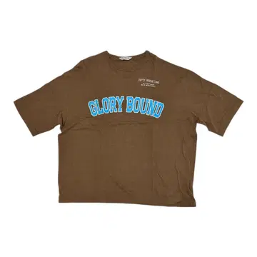 쿠티 프로덕션 로고 티셔츠 브라운 M 배송비 포함 COOTIE