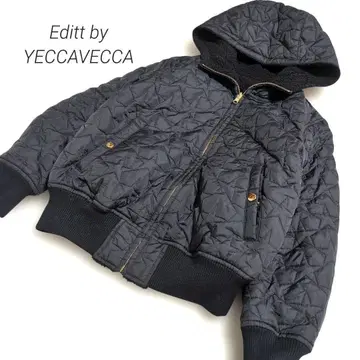 예카베카 리버서블 자켓 보아 별 패턴 퀼팅 복슬복슬