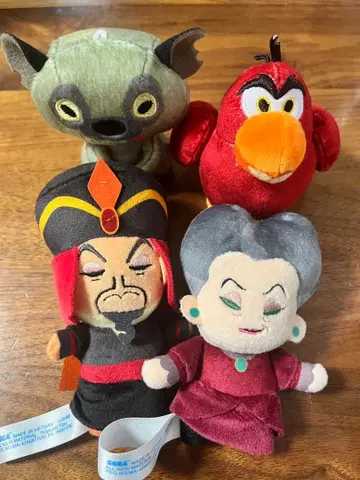 디즈니 빌런즈 미니와루즈 마스코트 봉제 인형 4종 세트