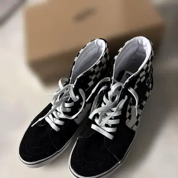 Vans Sk8-Hi 체커보드 블랙/화이트