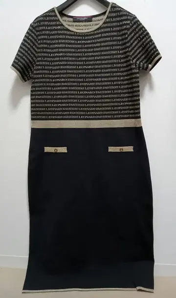 컨디션 최상 레오나르 니트 원피스 40