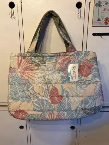 트로피컬 플라워 무늬 마더백