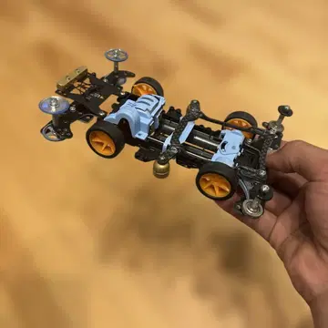 Tamiya 미니 사륜구동 카본 S2 오렌지 휠