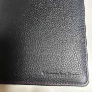 Mercedes-Benz 블랙 가죽 접이식 지갑