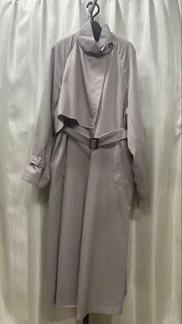 [ archives ] 스탠드 옷깃 코트/M/그레이지