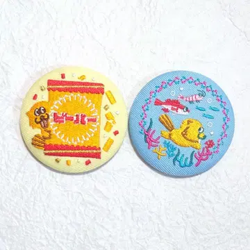 오사카 간사이 엑스포 한정판 호쿠리쿠 제과 비버 캔뱃지 hokka