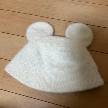 [ 새상품급 ] 미키 버킷 햇 화이트 58cm