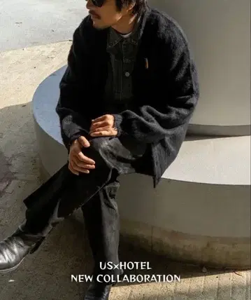 호텔이라는 이름의 미용실 HOTEL x 산겐자야US 콜라보 가디건