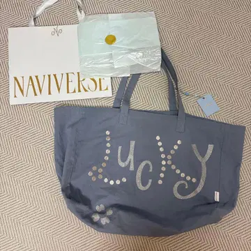 naviverse lucky 토트백 블루