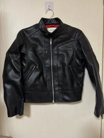 GU and beautiful peopele 가죽 자켓 블랙