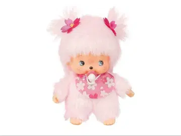 핑크색 턱받이와 벚꽃 소녀.