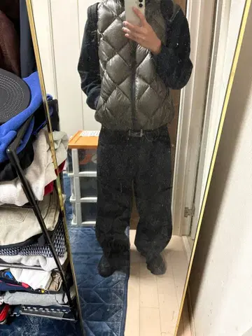 Eddie Bauer EB 900 다운 베스트 L 사이즈 올리브 그린