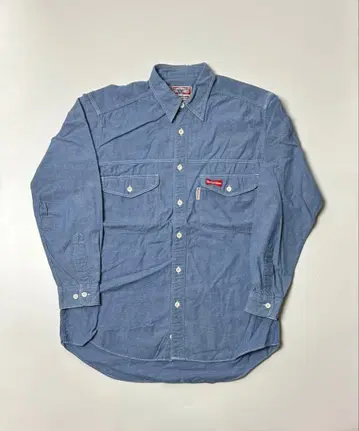 budweiser 데님 셔츠 긴팔 셔츠 라이트 블루