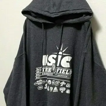 NSIC PORT&COMPANY 후드 맨투맨 그레이 XL 구제 의류