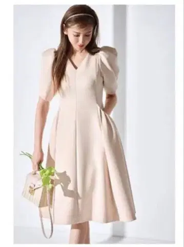 새상품급 CELFORD 하프 슬리브 분또 원피스