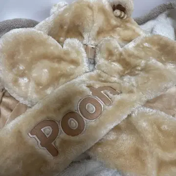 푸우 귀달이 머플러 미튼 퍼 캡