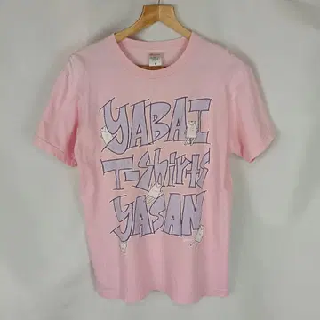 야바이티셔츠야상 프린트 티셔츠 핑크 M B4195