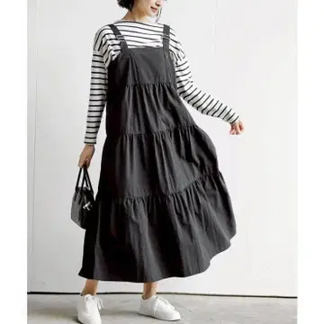 zG443 [ F ] r p s 원피스 서스펜더 플레어