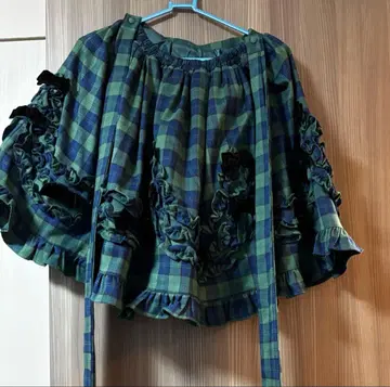 axes femme Chalmiere 타탄 체크 스커트 그린