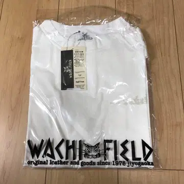 미사용 WACHI FIELD 반팔T셔츠 면100% 화이트