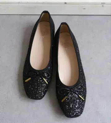 Chez toi 글리터 발레 슈즈