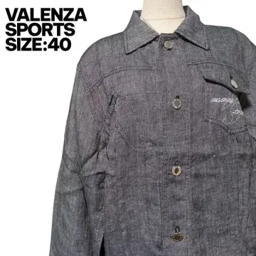 발렌자 스포츠 린넨 100% 데님 자켓 40 새상품급