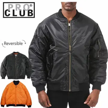 새상품 L 프로클럽 proclub 플라이트 자켓 MA-1 리버서블 퀼팅