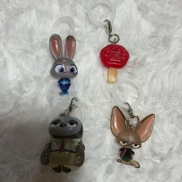 주토피아 메지루시 액세서리 가챠 4종 세트