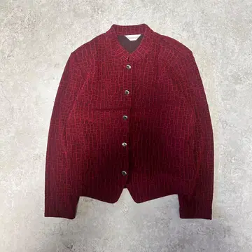 00's vintageROSEBOUTIQUE 노카라 자켓 버건디