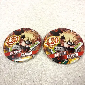 바쿠고 카츠키 벌스데이 캔뱃지 2개 세트