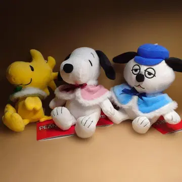 스누피 봉제 인형 폭신폭신 케이프 전 3종 세트