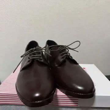 다크 브라운 가죽 레이스업 슈즈 LL 사이즈