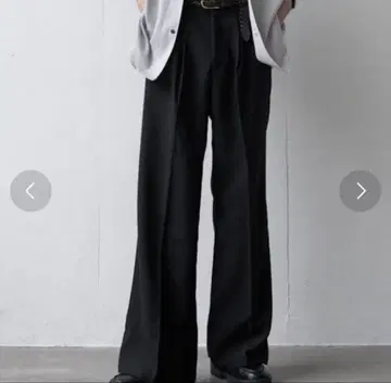 Casper John ] 페이드 컬러 플레어 슬랙스 블랙