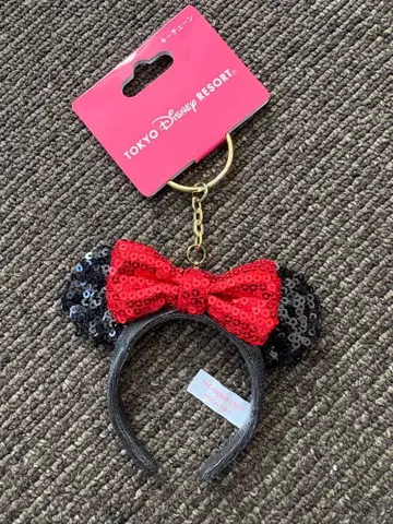 도쿄 디즈니 리조트 미니 마우스 머리띠 키링