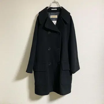 영국제 MONTGOMERY 피코트 블랙 캐시미어 혼방 38