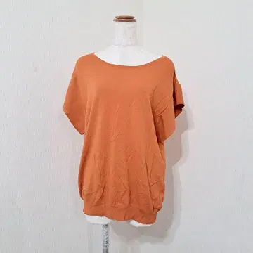 도나 마리 [3L] 반팔 풀오버 썸머 니트 오렌지 계열 루즈핏