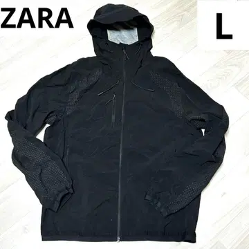 ZARA 블랙 후드 부착 후드티 L 사이즈