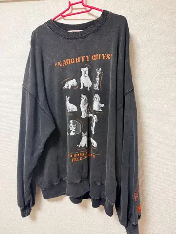 SOUNDS GOOOOD 사운즈굿 프린트 자수 빈티지 맨투맨