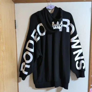 RODEO CROWNS 블랙 후드티 택 포함 미사용 새상품