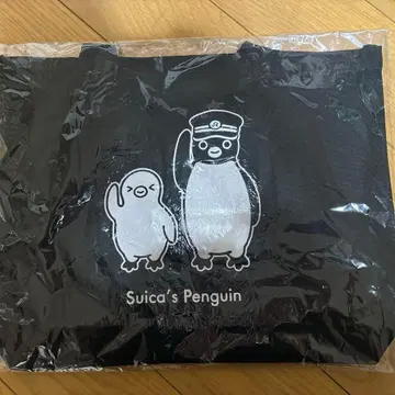 Suica 펭귄 블랙 토트 철도 시리즈 토트백 수박