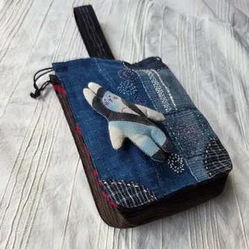 패치워크 자수 디자인 핸드백